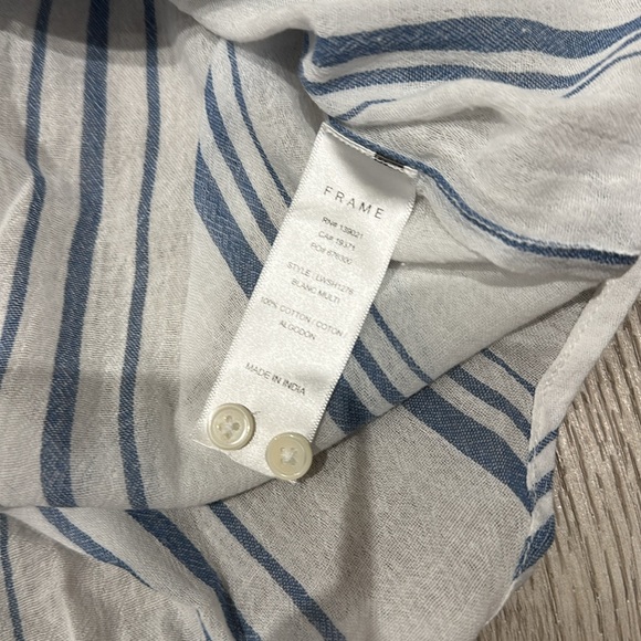 Frame Button Down Gauze Top - Picture 4 of 5